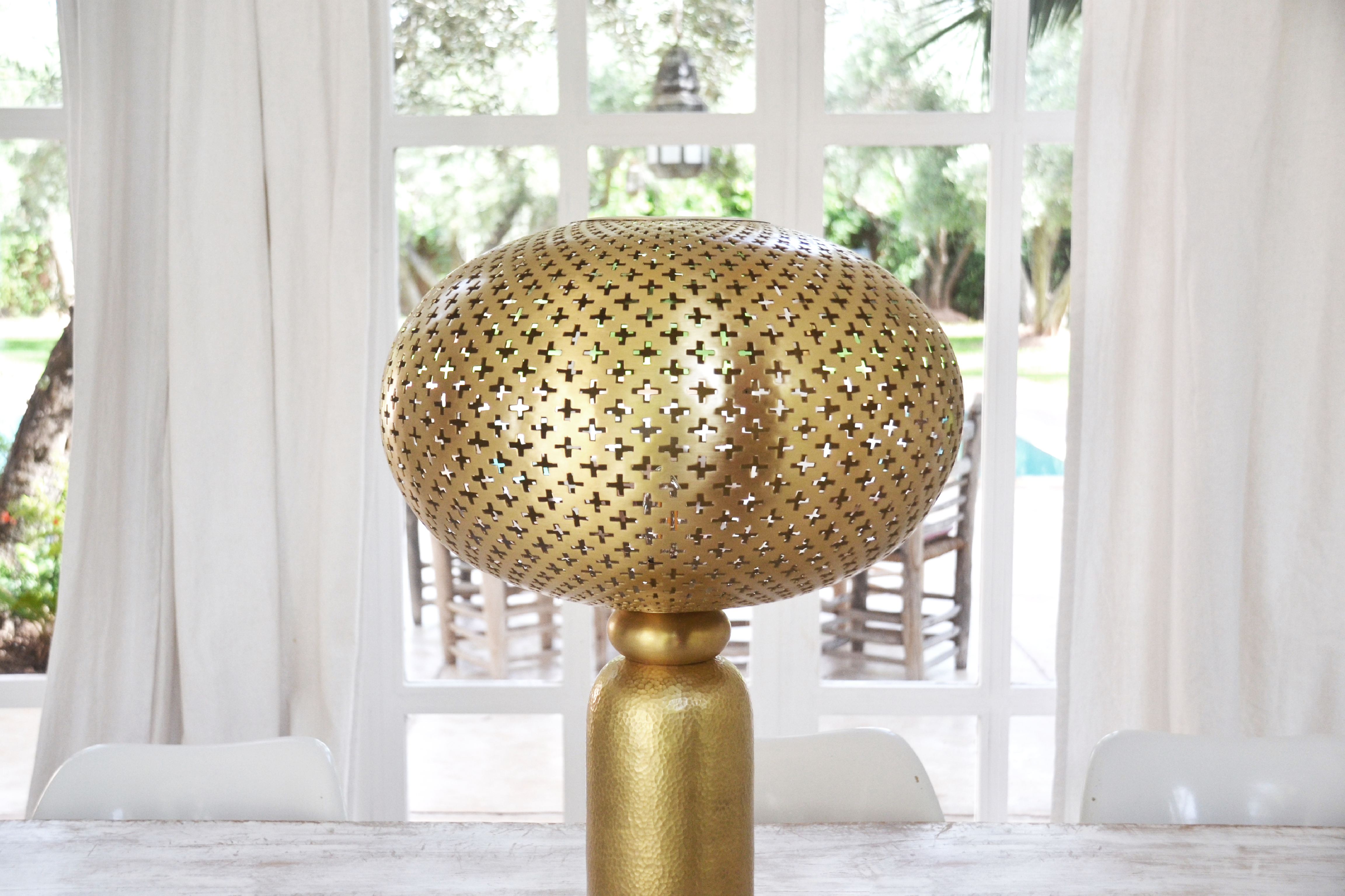 Lampe en laiton DAYIRA artisanat marocain design by piergil fourquie for ANA.K